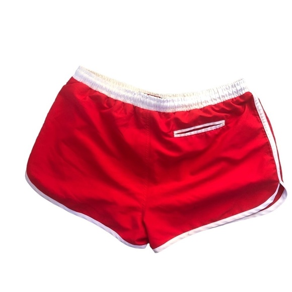 Aussiebum Short - Stubby Red  Sz. L Mesh Liner Logo Quick Drying Swim  Beach - Picture 4 of 5